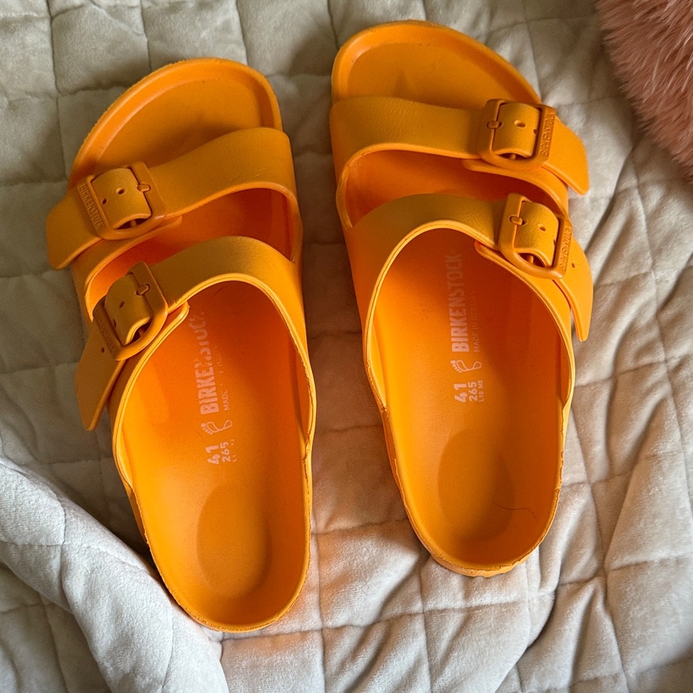 Birkenstock Bright Orange Sandals